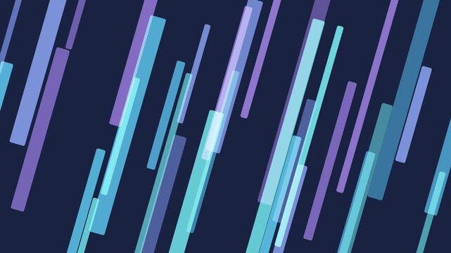 Abstract blue and purple diagonal geometric lines background animation   