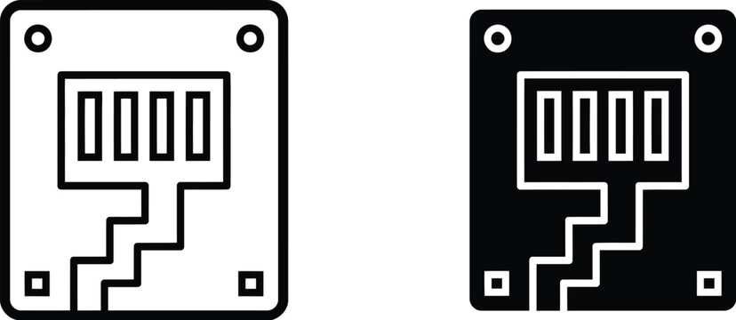 TCP icon representing transmission control protocol for network communication, internet connectivity, data transfer, and digital systems.