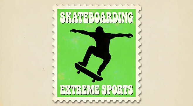 postage stamp  jumping people