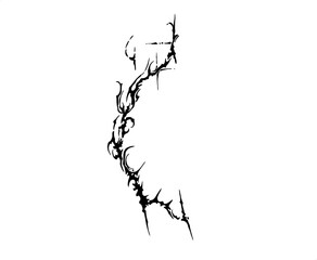 Obraz premium Neo tribal Cybersigilism Tattoo arm