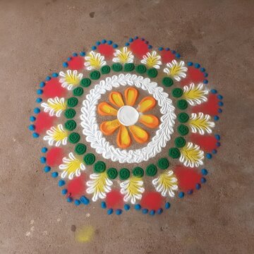 Odisha festival rangoli 