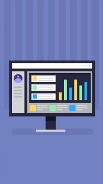 SEO analytics software dashboard displays data driven report including website ranking, traffic, click through rate, sessions and conversions from both paid and organic campaigns.