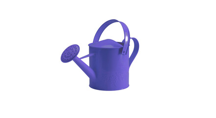 Purple metal garden watering can isolated on black background © SpectraFocus