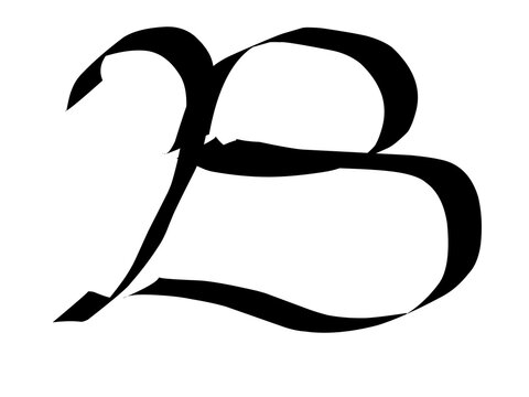 font text handwritten on white background