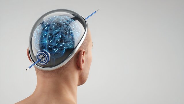 Futuristic brain implant a glimpse into the technological advancements of neural interfaces and cognitive enhancement