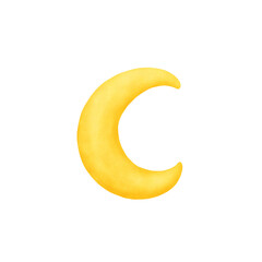 yellow crescent moon © thitima