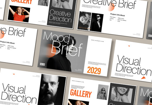 Mood and Brief Presentation Template Design Layout