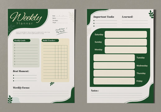 Weekly Planner Template