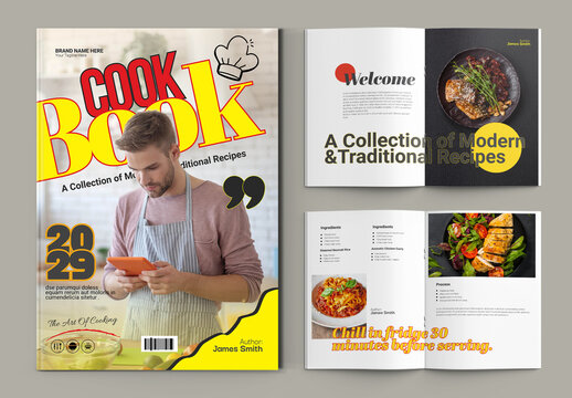Cook Book Template Brochure Layout