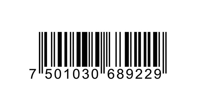 Black and white barcode number 7501030689229
