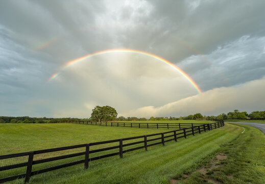 Rainbow in idyllic Free Union, Virginia