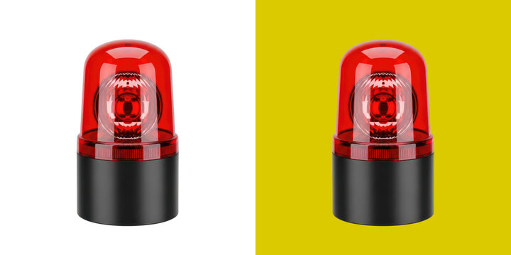 Bright red emergency siren light beacon for security alarm alert signaling systems