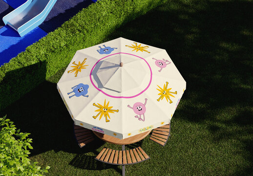 Park Umbrella Mockup