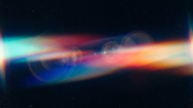 Spacecraft traveling through cosmic nebula with vibrant energy trail