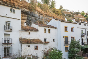 Setenil de las Bodegas, a town famous for its houses built into a rock formation in Cadiz province in Andalusia, Spain © I-Wei Huang