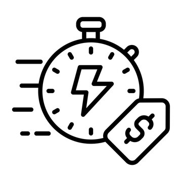 This flash sale icon is suitable for E-Commerce Mega Sale