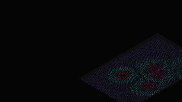 Premium Spintronics Memory Architecture Magnetic Skyrmion Lattice - MRAM Void Dark Theme