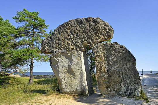 Kolka, Latvia - the northernmost tip of the Courland Peninsula. It is a cape that separates the Baltic Sea from the Gulf of Riga