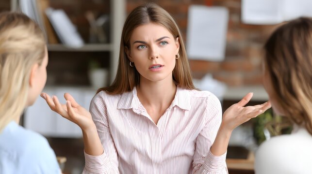 facilitating a contract negotiation between two business representatives, neutral body language, modern conference room, realistic commercial photography