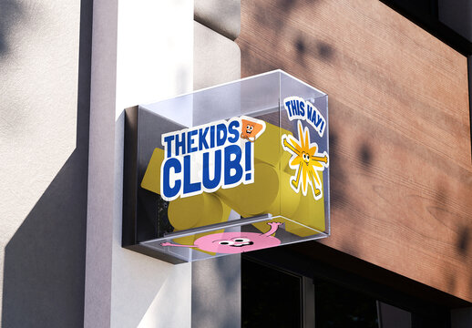 Acrylic Wall Sign Mockup