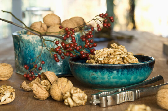 Cracked walnuts