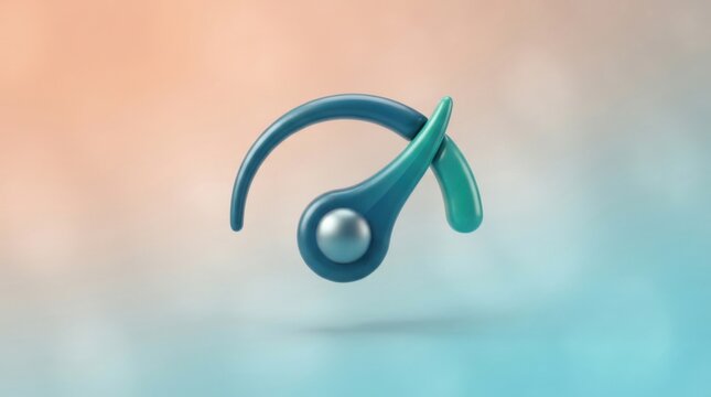 3D render of a blue speedometer icon representing performance and speed for digital interfaces