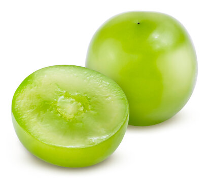 Sweet grape isolated on white, Shine Muscat Grape isolated on white background High resolution photography, With clipping path.
