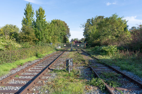 Urban Europe - Disused railway tracks in the Rhein Ruhr region at Essen Baldeney