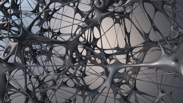 Grey structure, 3D Rendering
