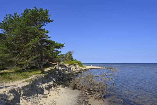 Kolka, Latvia - the northernmost tip of the Courland Peninsula. It is a cape that separates the Baltic Sea from the Gulf of Riga