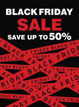 Black Friday sale flyer poster or social  media  post design
