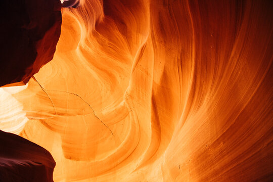 Antelope canyon slot canyon rock formations in Arizona Navajo Land