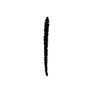 手書きの数字の1のイラスト
