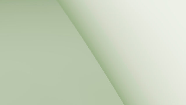 Abstract smooth curved surface with green and white gradient