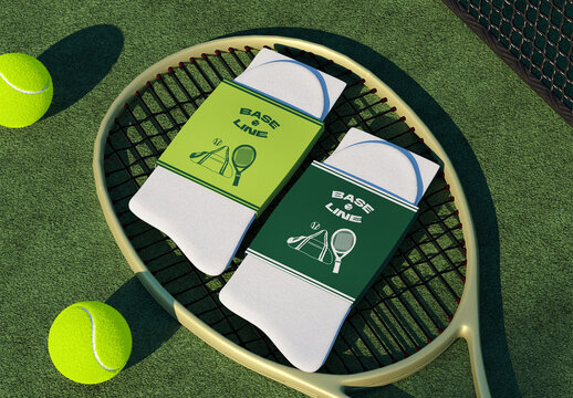Tennis Socks Mockup