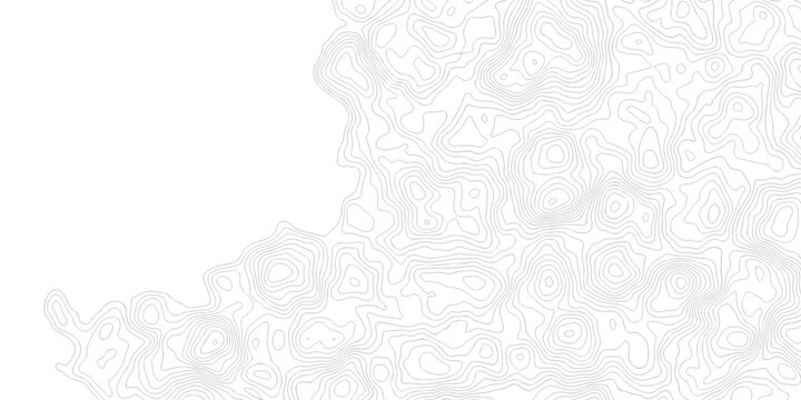seamless space white and black location wave outline topography map diagram. paper counter map. vector hiking landscape geometric grid topo map texture background.