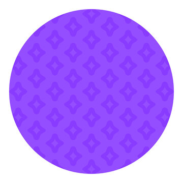 Square star mesh pattern flat vector illustration graphic design element. Purple hollow star square geometric mesh pattern inside circular frame isolated white background UI presentation graphic decor