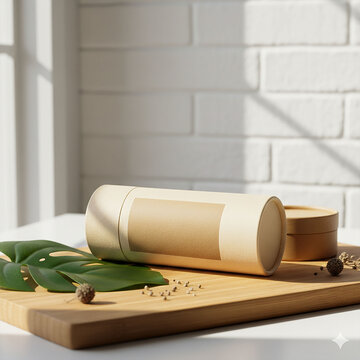 eco friendly skincare product display for mockup