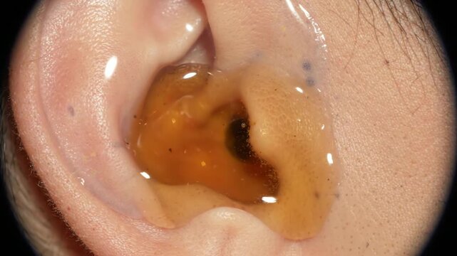 The eardrum during middle ear effusion
