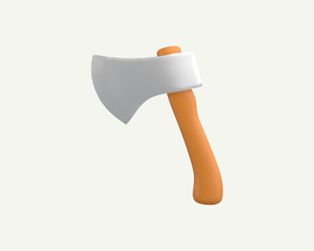Vector Illustration of a 3d Axe Icon