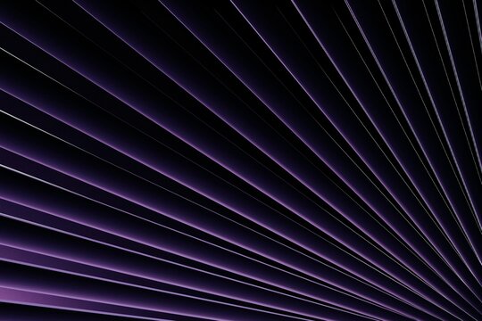 Dark violet 3D pleats rendered with fine highlights