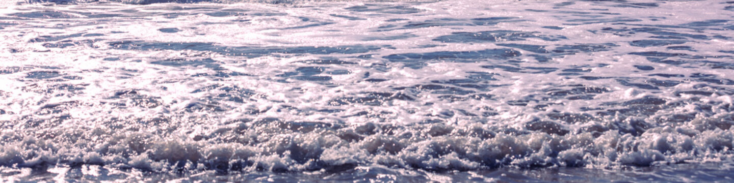 Seascape in the evening. Stormy sea