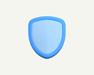 Obraz premium Vector Illustration of a 3d Shield Icon