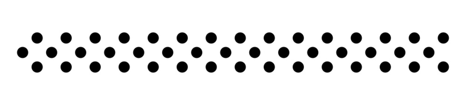 Square dot horizontal divider line and repeating pattern separator for web layout design elements