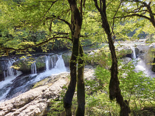 Water cascades in Martvili Canyon, Georgia  © Christian Pauschert