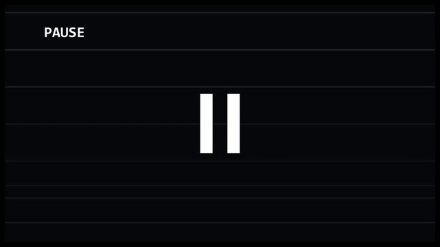 Analog VHS pause effect with static and tracking distortion