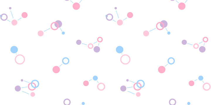 Seamless pattern with colorful geometric and fabric pattern for kids on white background.