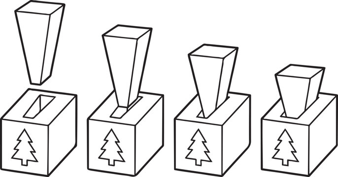 Christmas Coloring Page Showing Tapered Wedge Fastener
