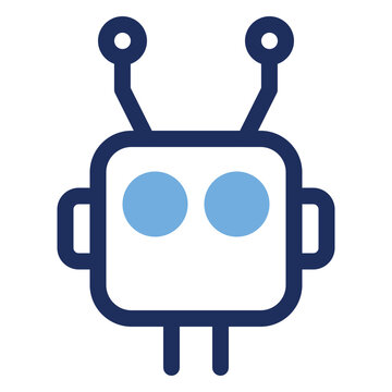 Robot Head Artificial Intelligence Bot Duo Tone Icon