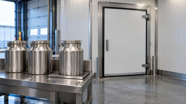 Dairy cold storage facility for international trade and import restrictions